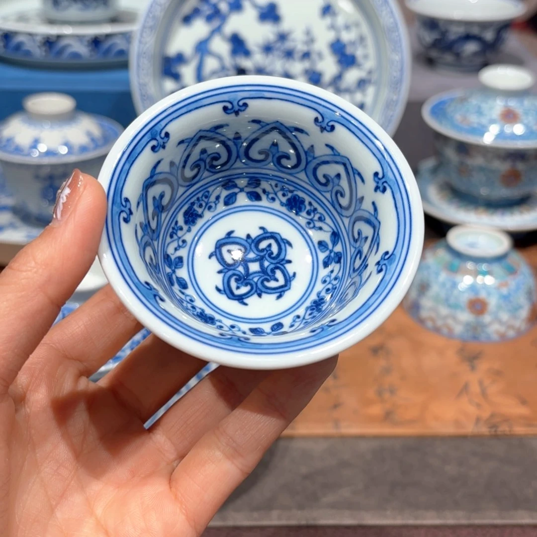 瓷片手工手绘陶瓷茶具