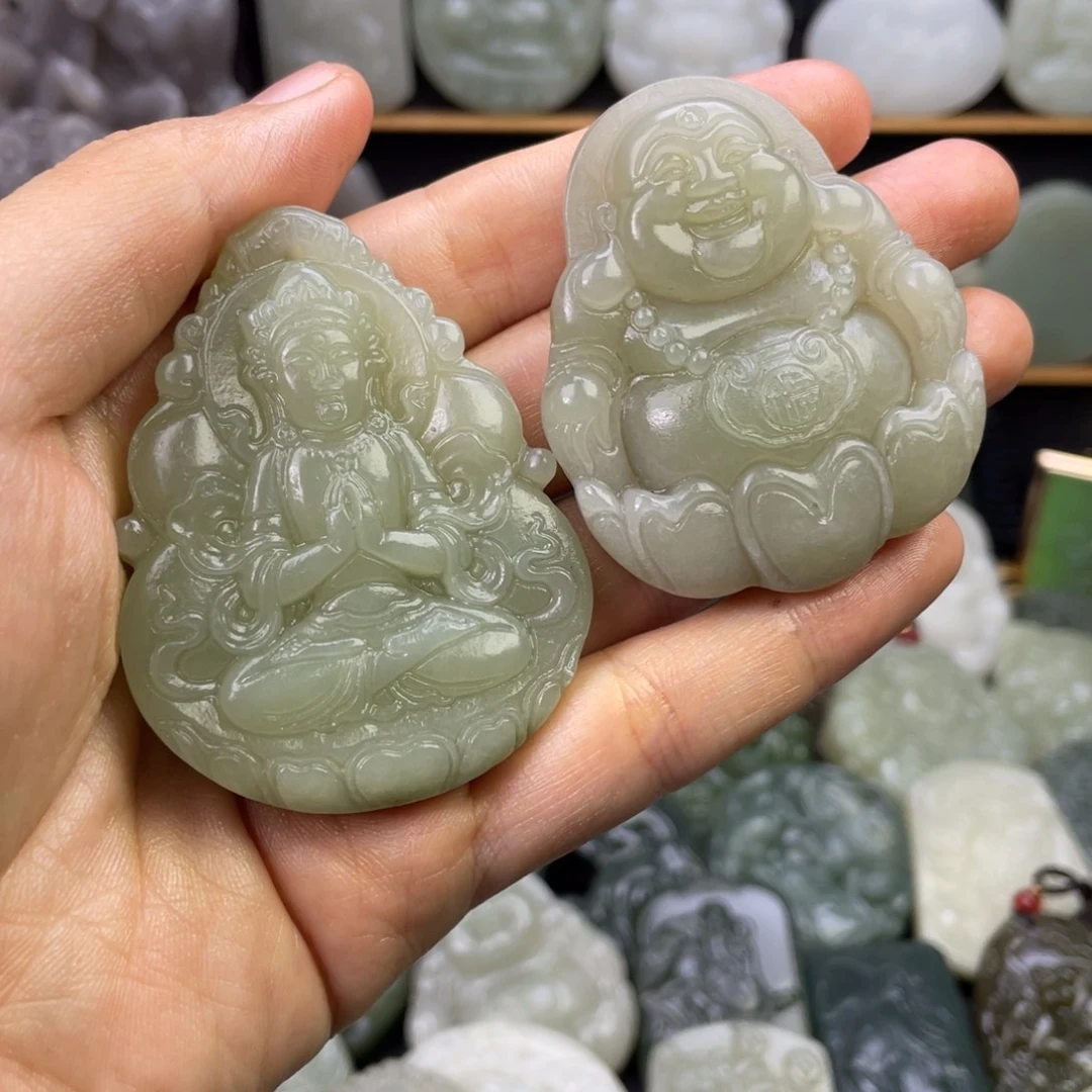 和田玉未镶嵌颈饰