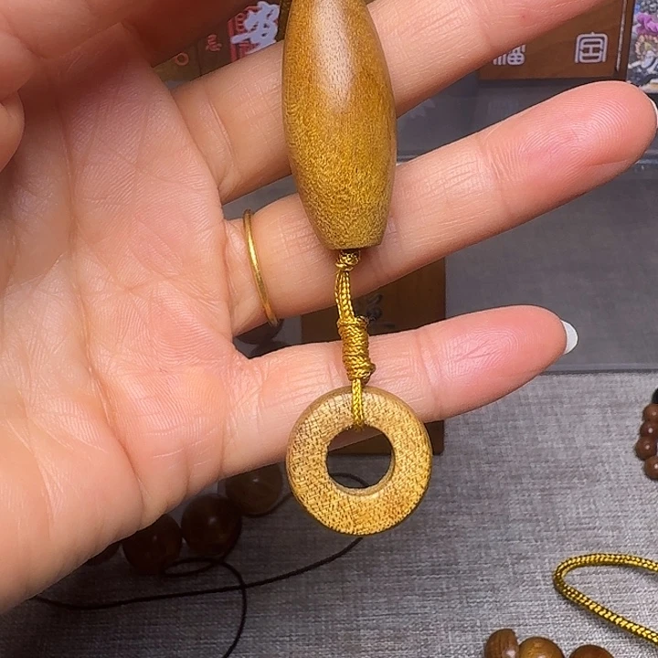 金丝楠天珠挂绳一个