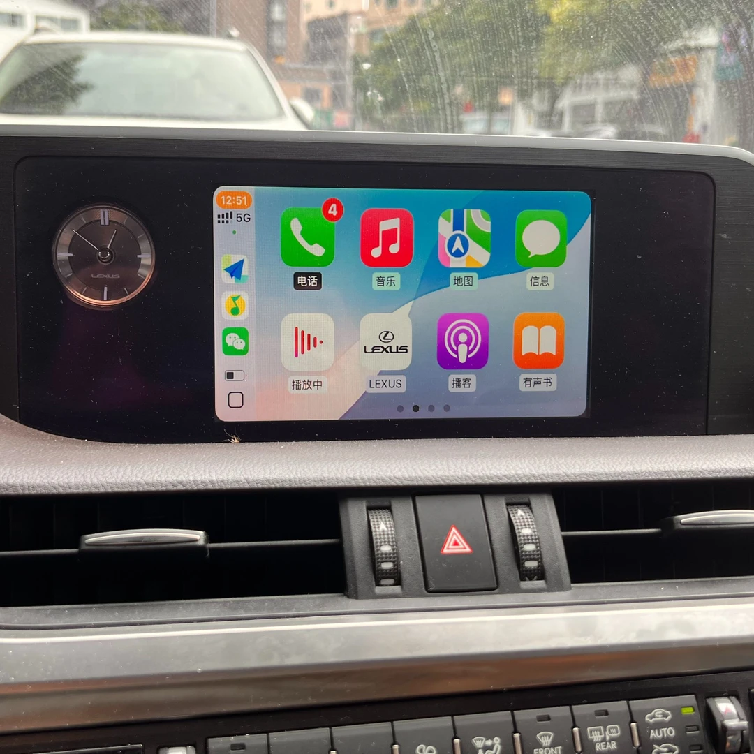 雷克萨斯17-20年款升级百度carlife转无线Carplay投屏导航盒子