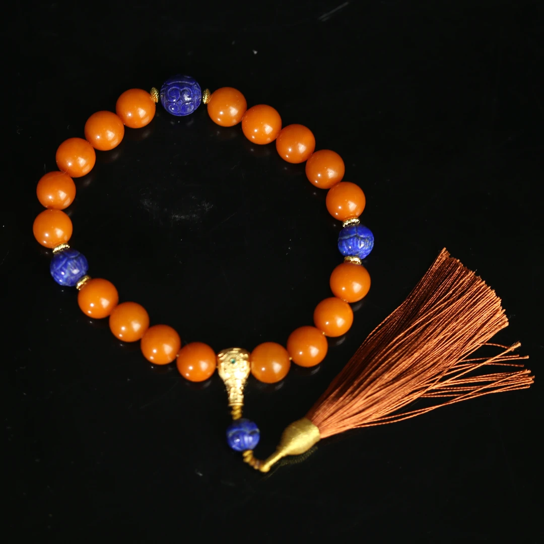 清代老蜜蜡手持DES251130009