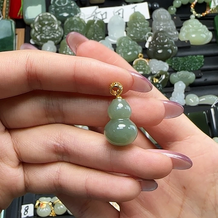颈饰银S925镶嵌和田玉