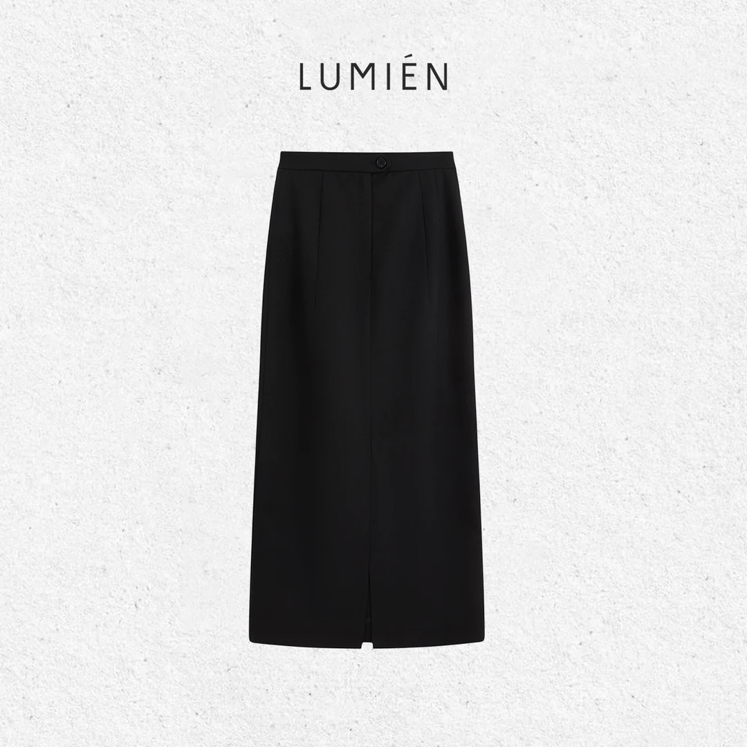 【LUMIEN 新品】极简风羊毛混纺氛围感百搭半身裙LX5JQQ224