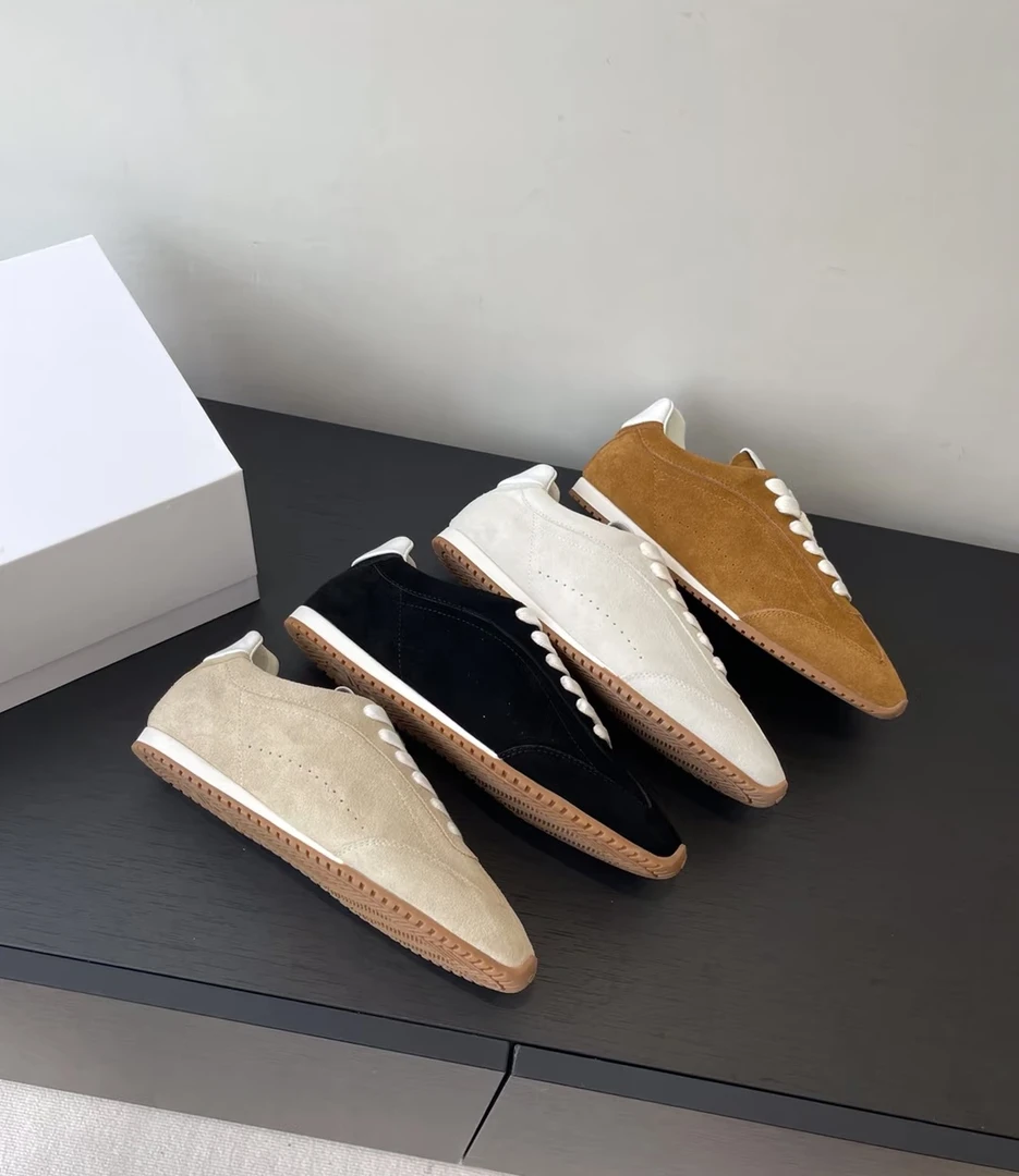 alo yoga Sunset舒适生活休闲鞋 男女同款米色透气防滑跑道德训鞋