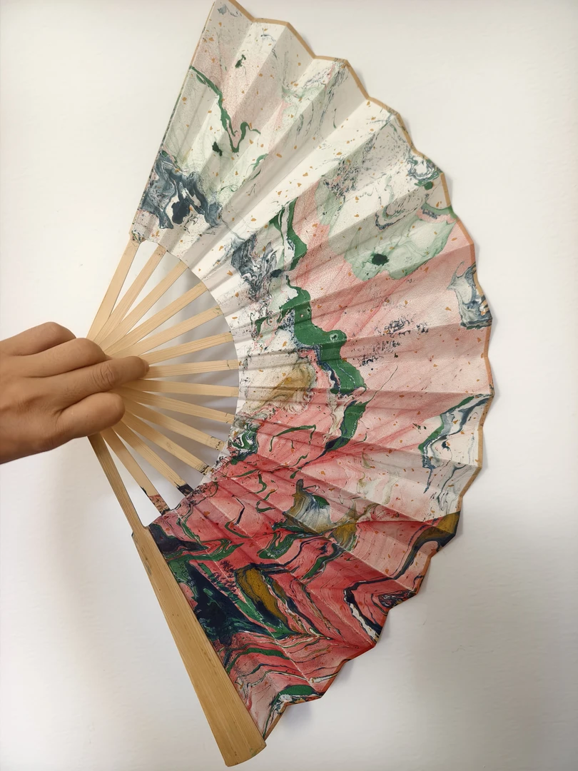 非遗工艺文创大漆折扇享