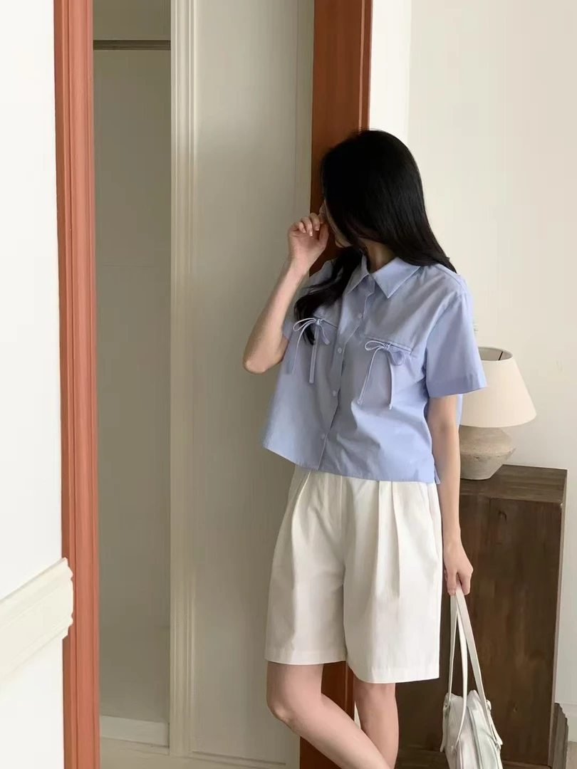 【韩国正品】NO退/2025新款娃娃领衬衫