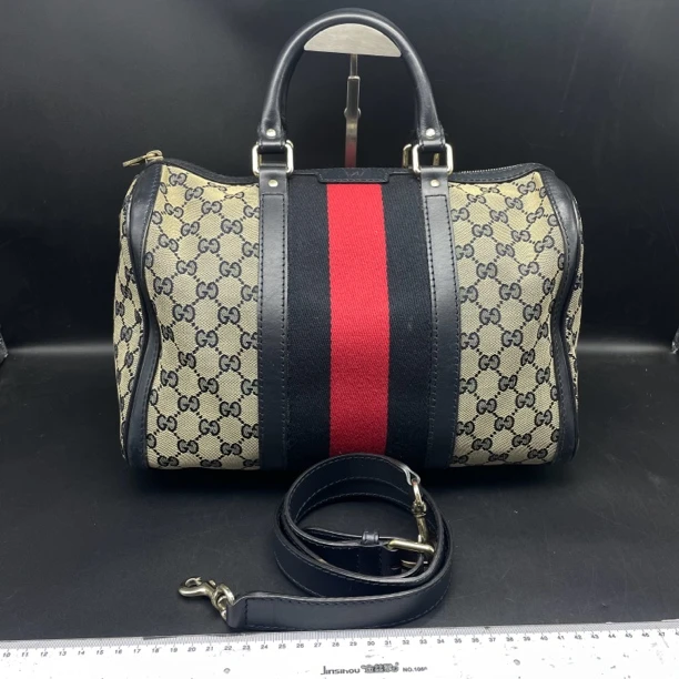 95新 GUCCI/古驰 波士顿手提斜挎/13836