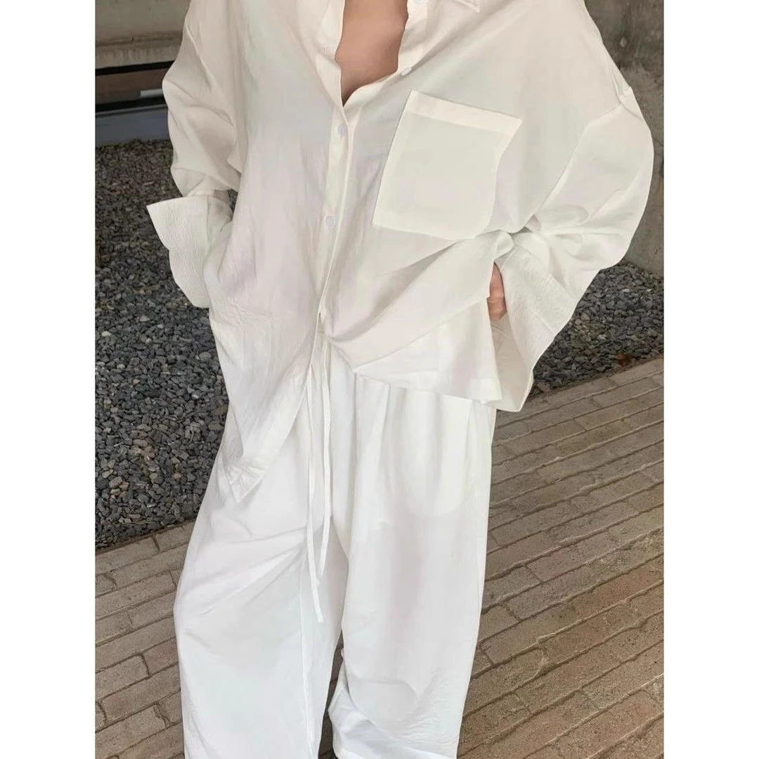 2025新设计优雅的白色Polo领衬衫上衣女士休闲衬衫女士夏季