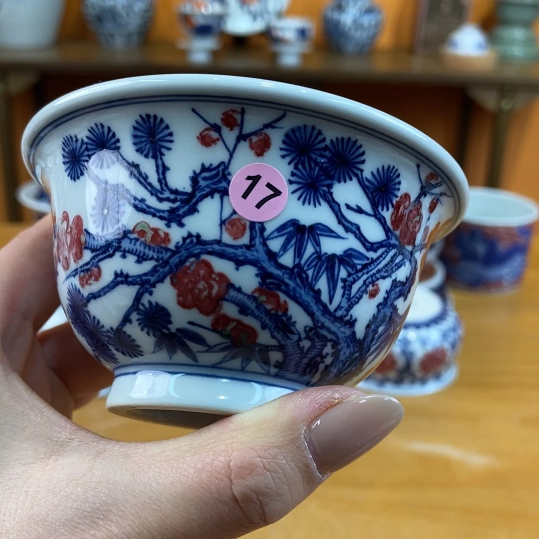 手绘现代茶具非古董