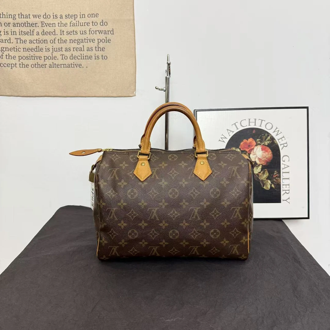 95新 LouisVuitton/路易威登 speedy30/波士顿包/手提包/单肩包
