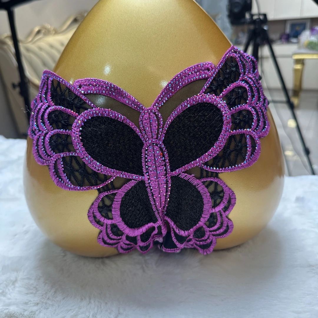 xarifa新款蝴蝶烫钻性感诱惑女士三角内裤5008