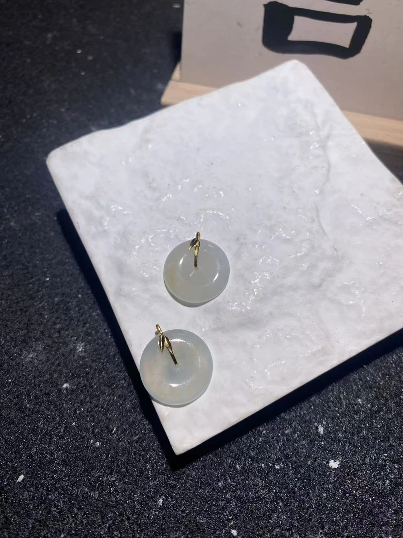 翡翠平安扣F1657多样性发一