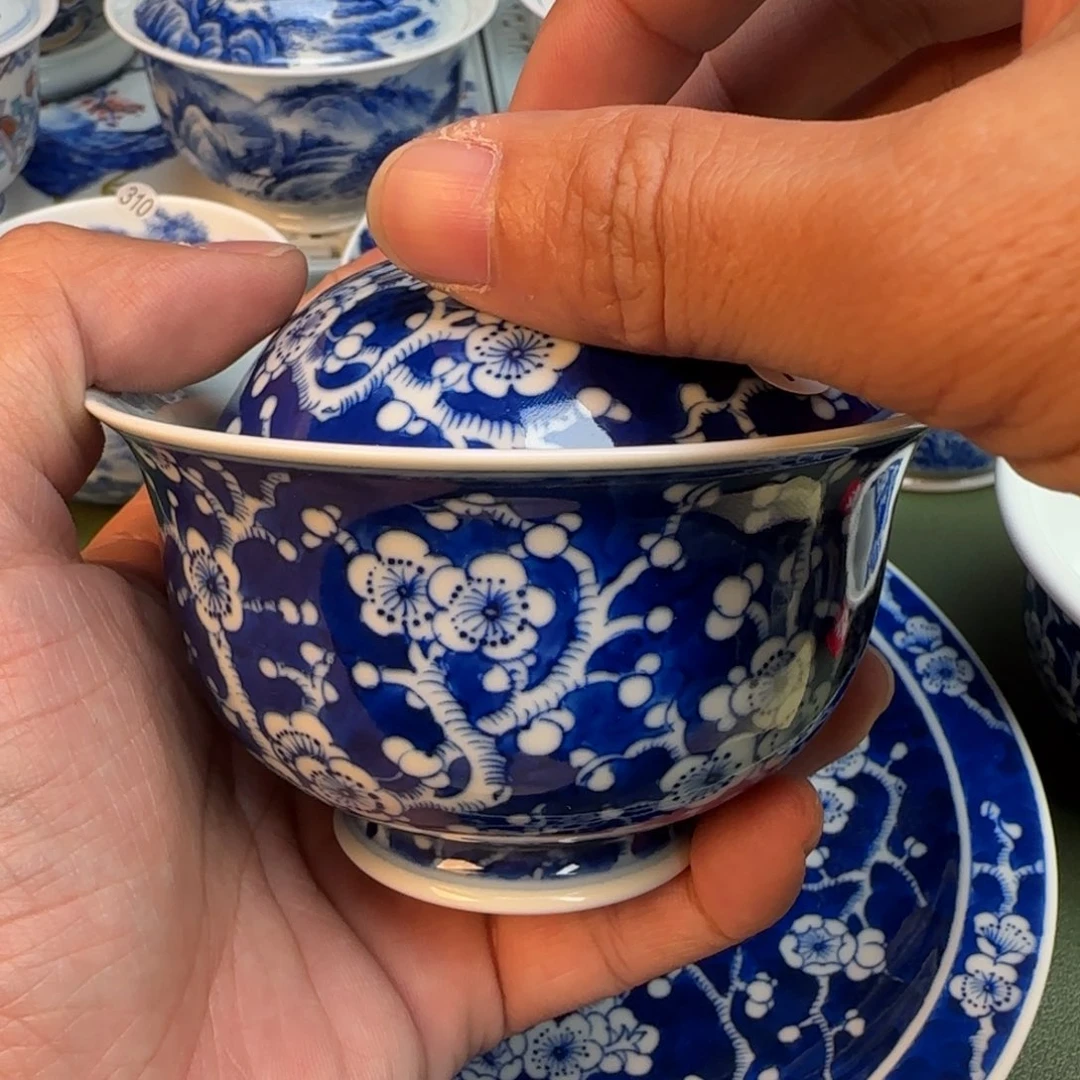 纯手工纯手绘茶具石头345