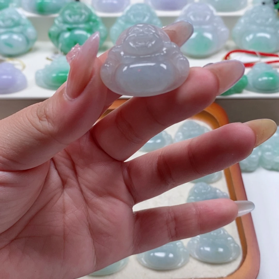 颈饰未镶嵌翡翠天然翡翠