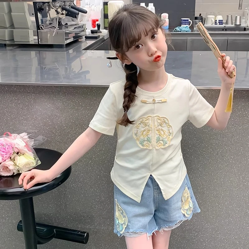夏季新款儿童韩版潮流时尚洋气网红款高货 TX8144 儿童T恤