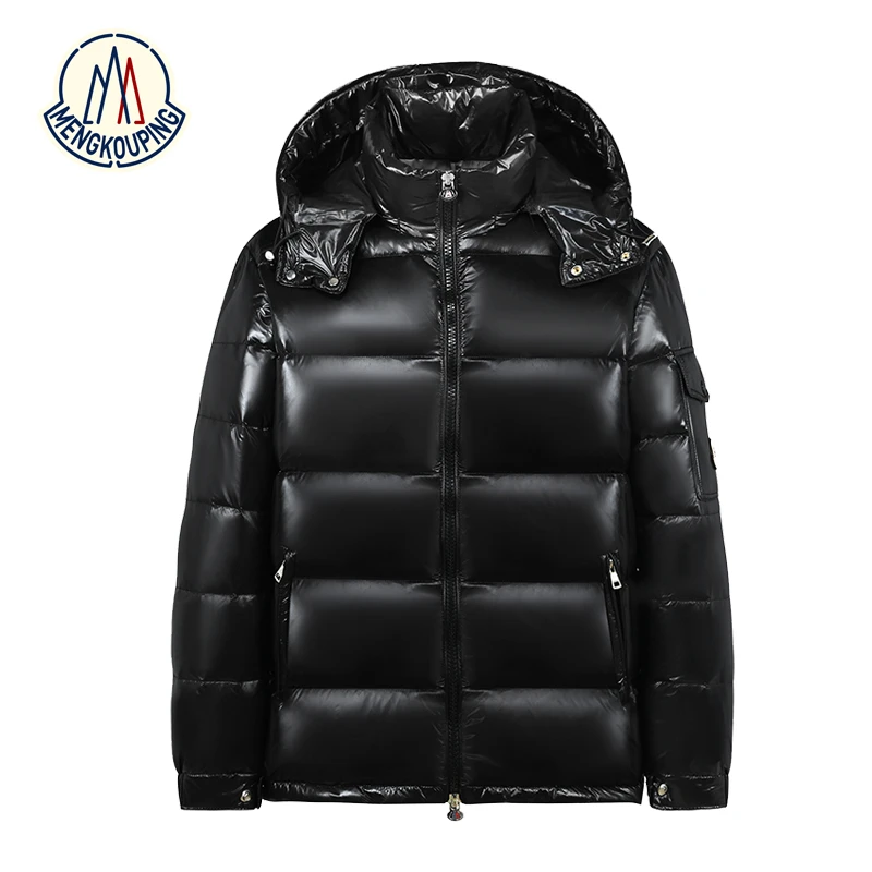 玛雅鹅绒服男女短款2025冬季新款黑金鹅绒服加厚保暖羽绒服外套潮