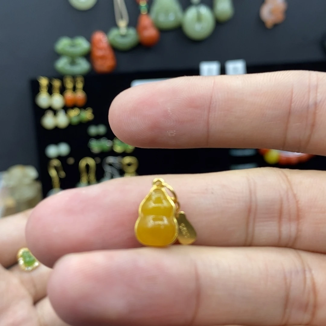 和田玉银S925镶嵌颈饰