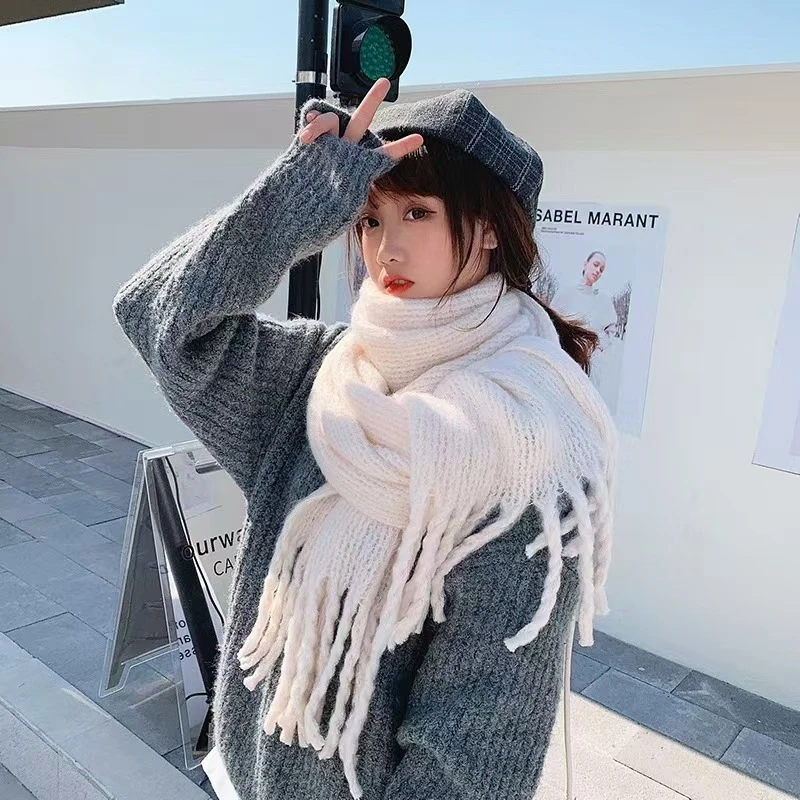 【好物分享】纯色流苏秋冬保暖毛绒围巾