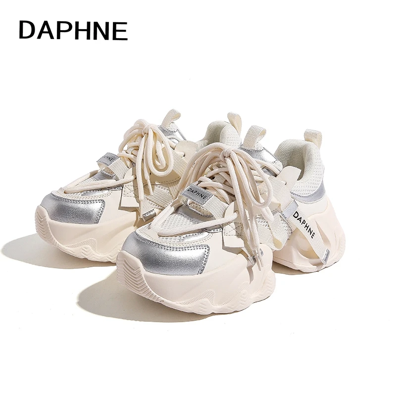 Daphne/达芙妮2025秋冬爆款ins老爹鞋时尚百搭厚底增高高级感女鞋