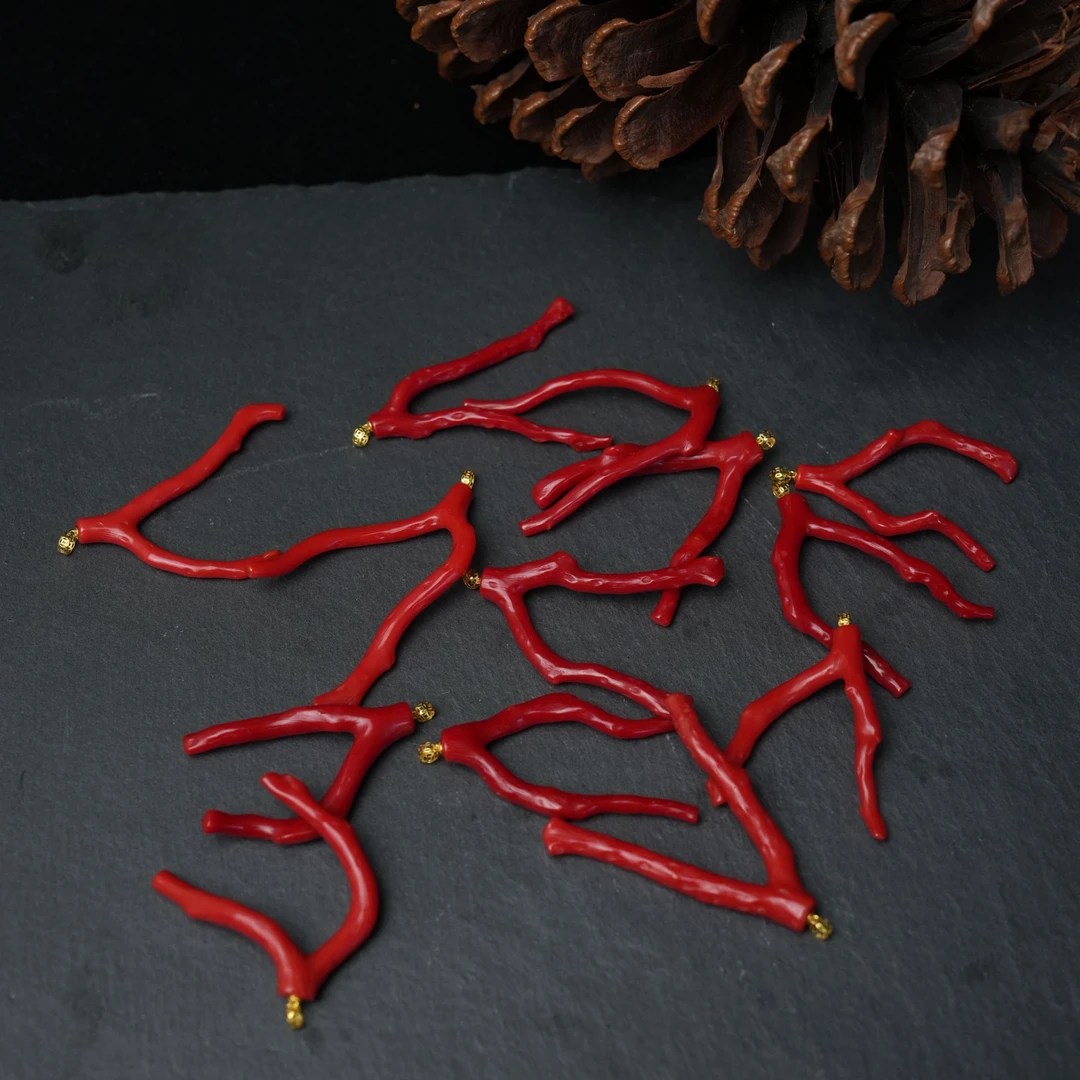 【琪琪专属】18k镶嵌珊瑚吊坠-G7047ZZ-多样性发一