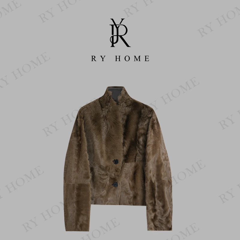 【容雨RYHOME】100%小胡羊“冬日幻想”秋冬皮毛一体外套253W2411