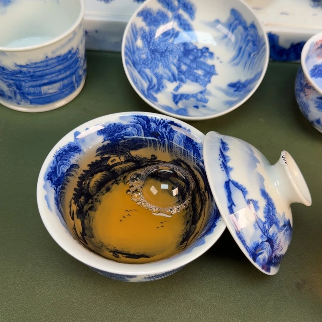 景德镇纯手绘茶具圆圆268
