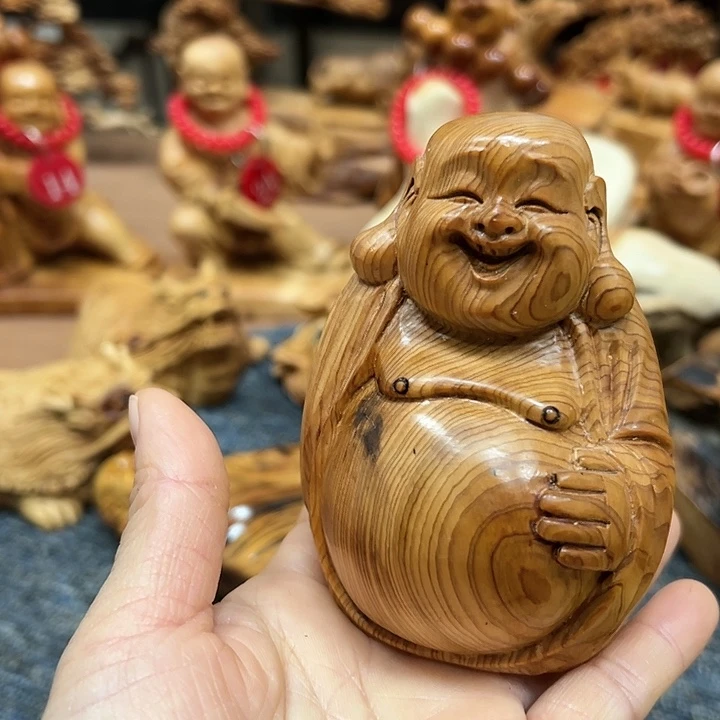 柏木太行崖柏手把摆件