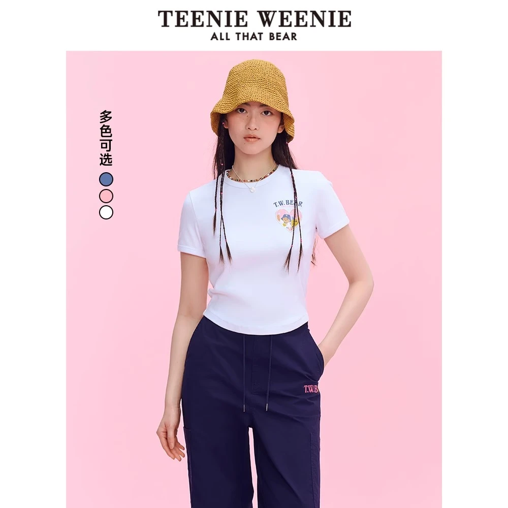 【smiley联名系列】TeenieWeenie小熊短袖T恤25夏辣妹装TTRA256636I