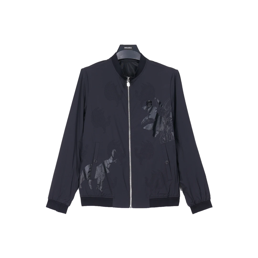 F&M春季新品男款立领印花休闲运动夹克外套正牌爆款户外最新款高