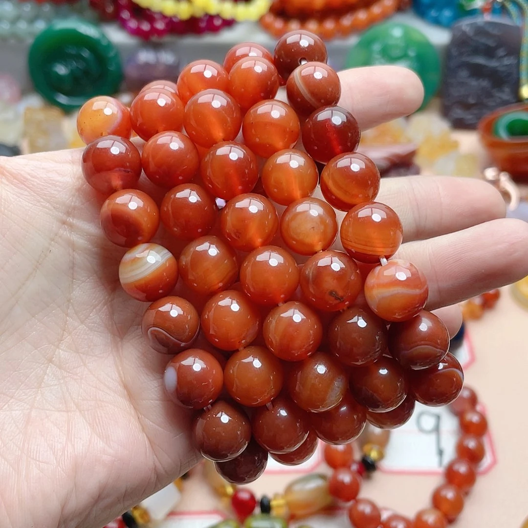 玛瑙/玉髓颈饰合金彩**南