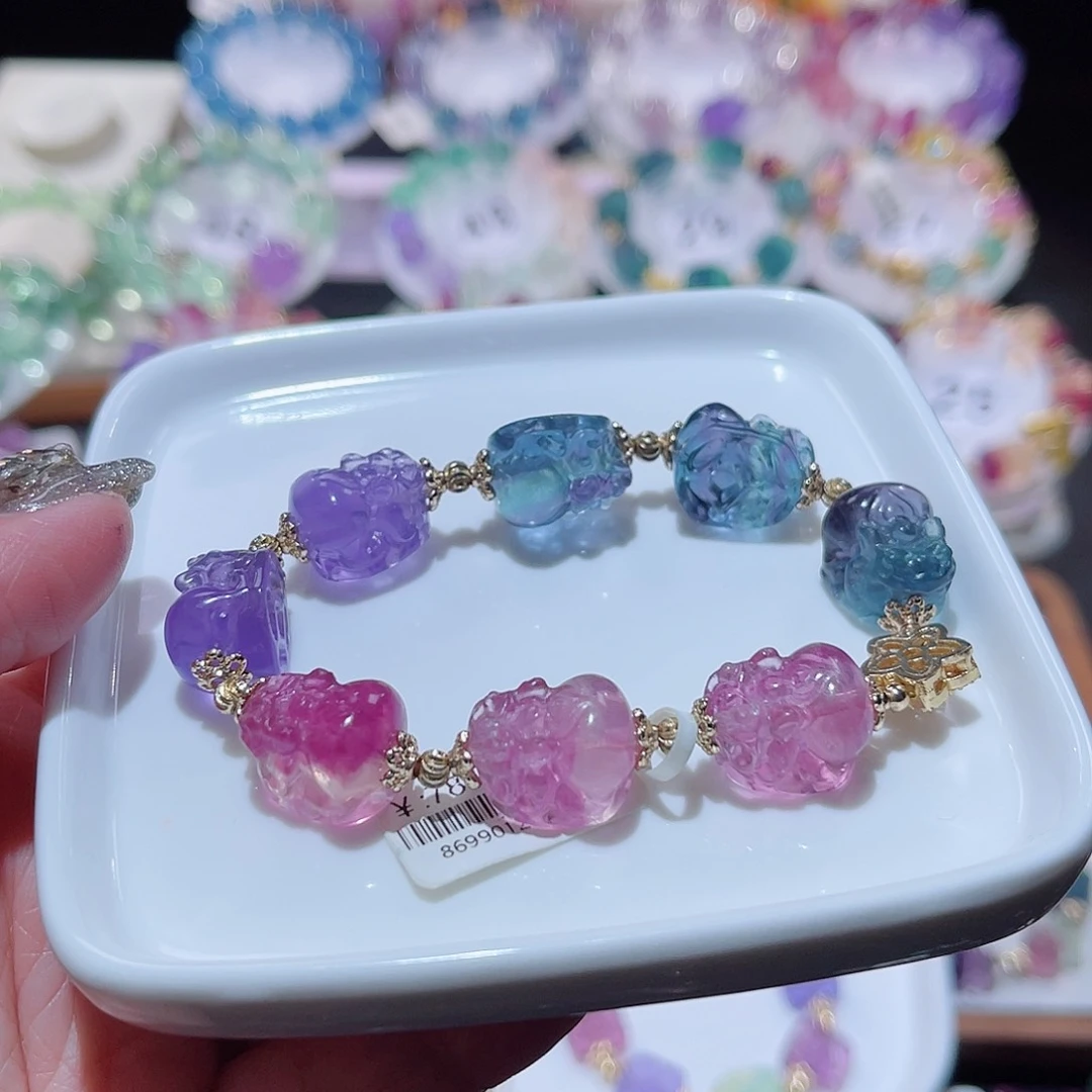 水晶手串未镶嵌小貔貅