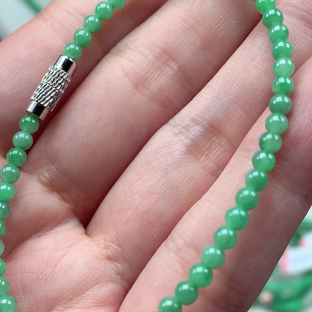 翡翠未镶嵌毛衣链