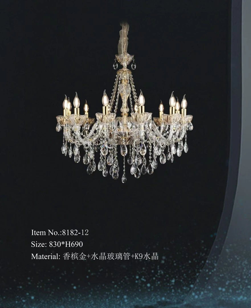 【聚美时尚】蜡烛 轻法式轻奢客厅浪漫高级餐厅水晶吊灯