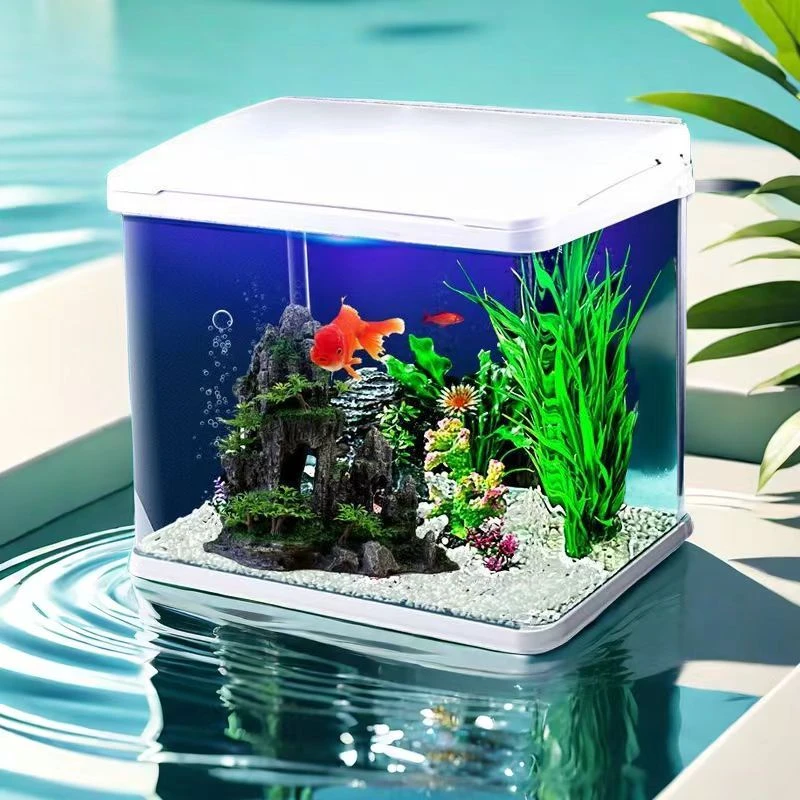 【620款鱼缸】小型家用桌面生态鱼缸免换水循环过滤增氧造景水族箱
