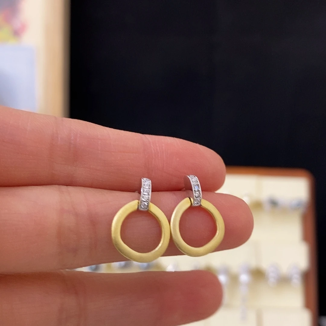 耳饰淡水珍珠银S925镶嵌