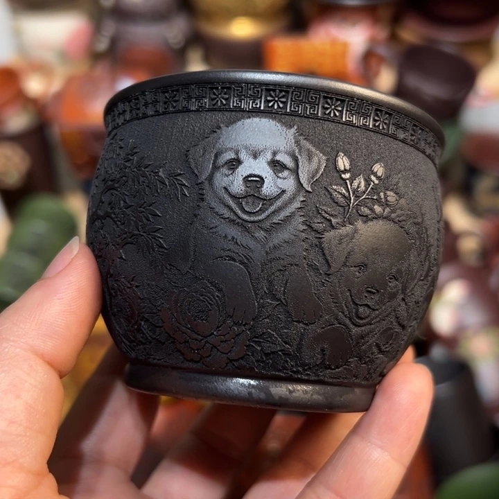 茶杯紫砂宜兴紫砂主人杯