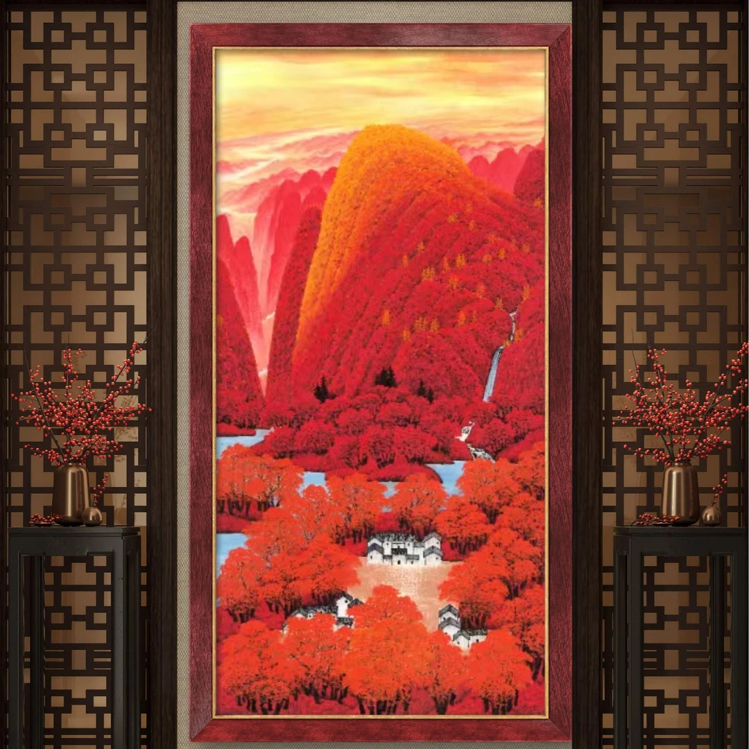 陈砚之教授作品《万山红遍层林尽染》