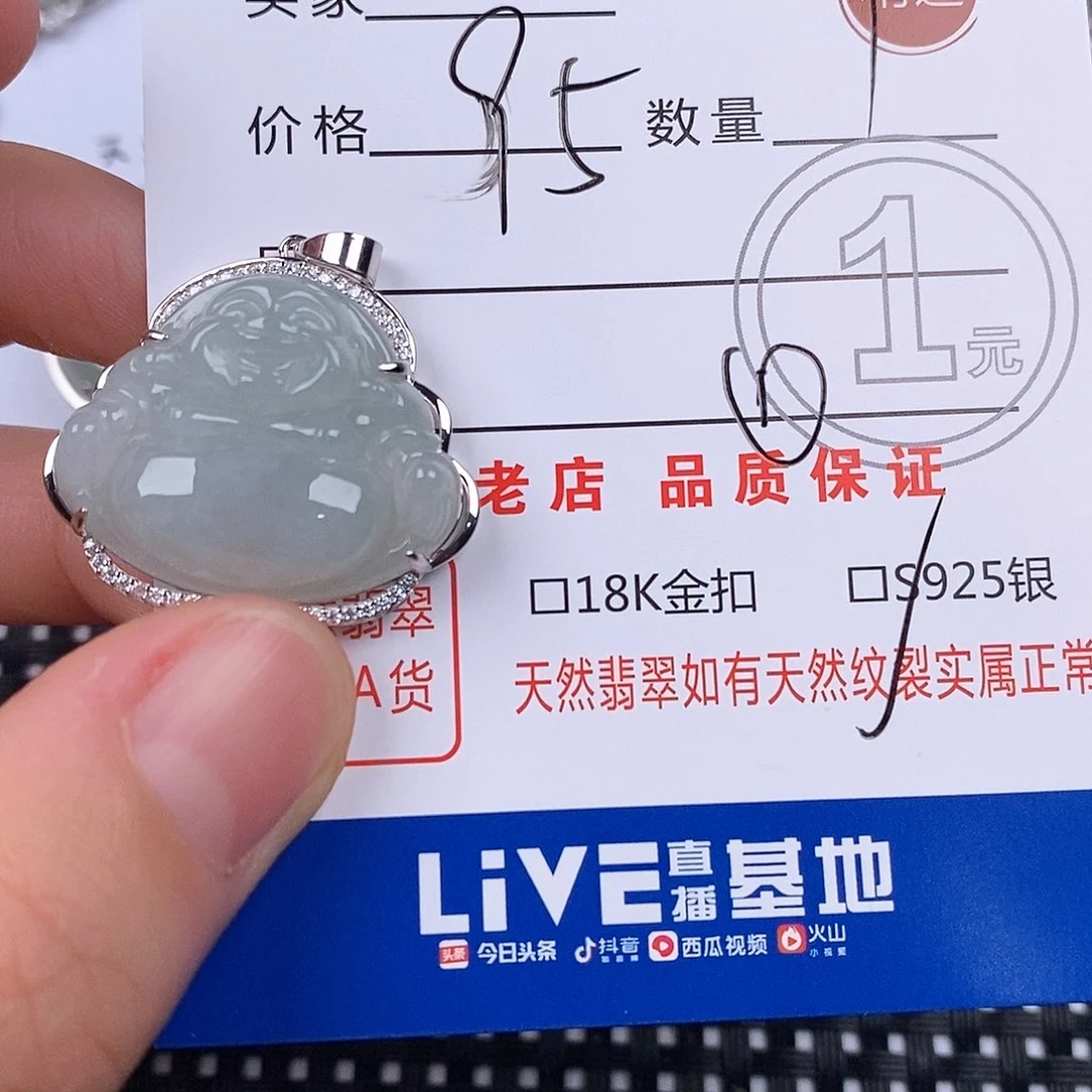 翡翠银S925镶嵌颈饰