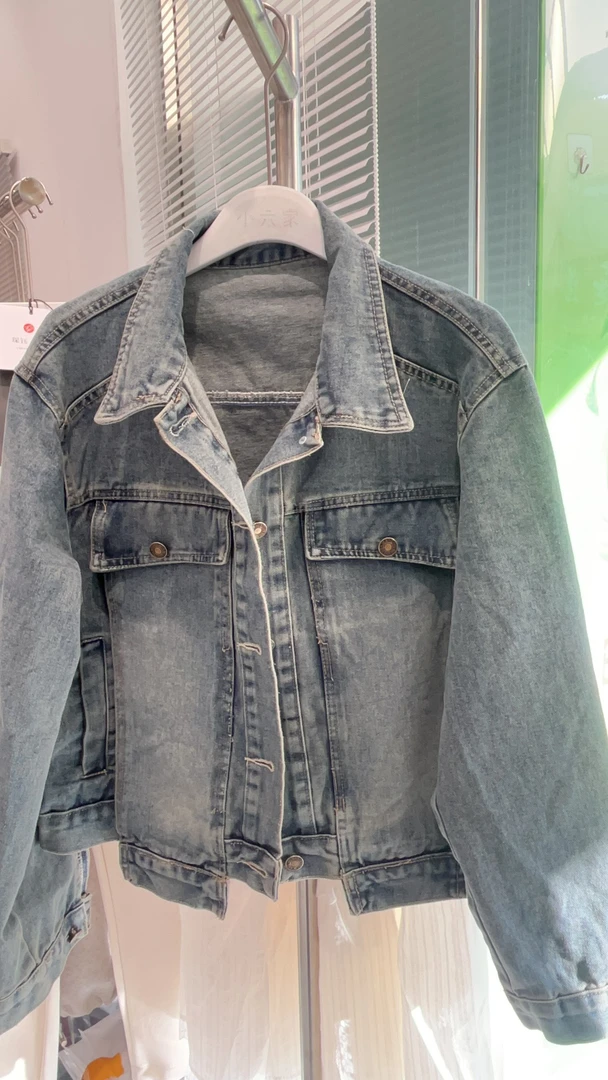 宽松常规春款短外套短款牛仔衣冬季水洗轻职风女保暖百搭上衣