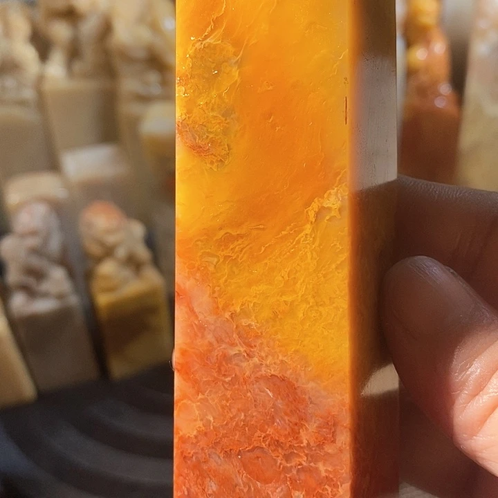 巴林石印石胖*巴林石雕刻艺术品