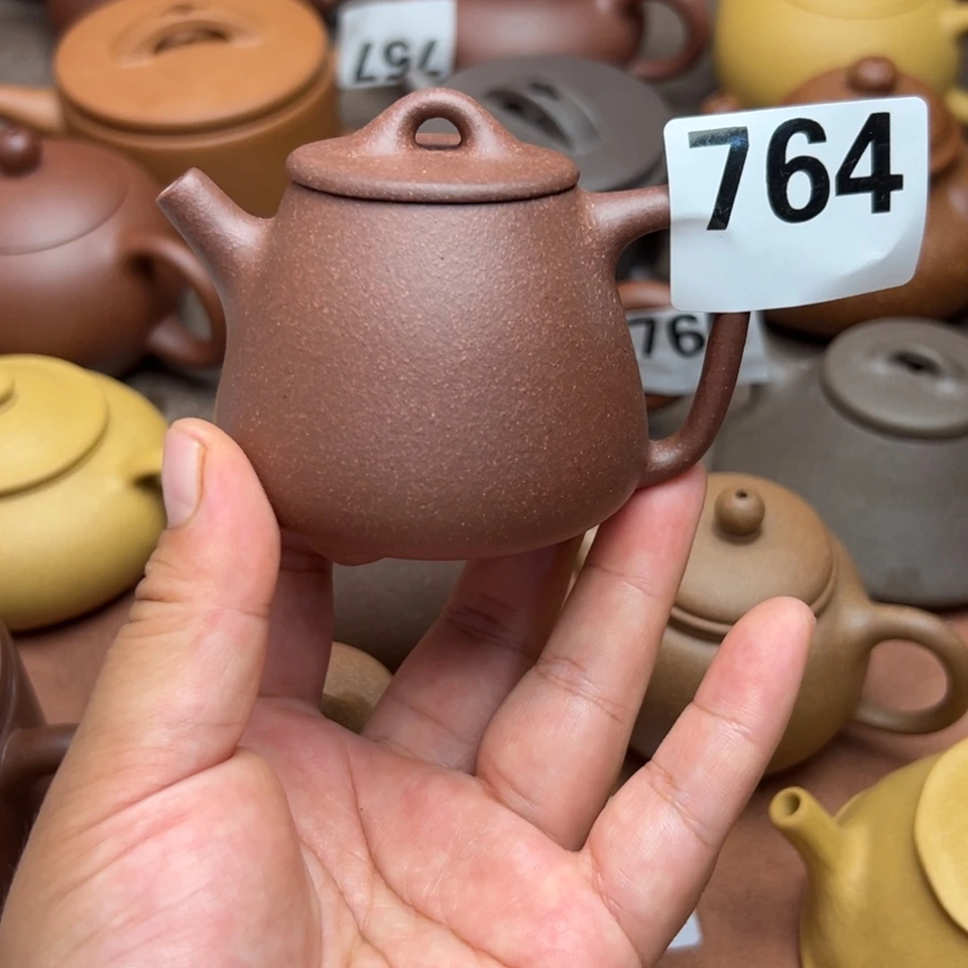 紫砂茶壶紫泥半手工110cc左右