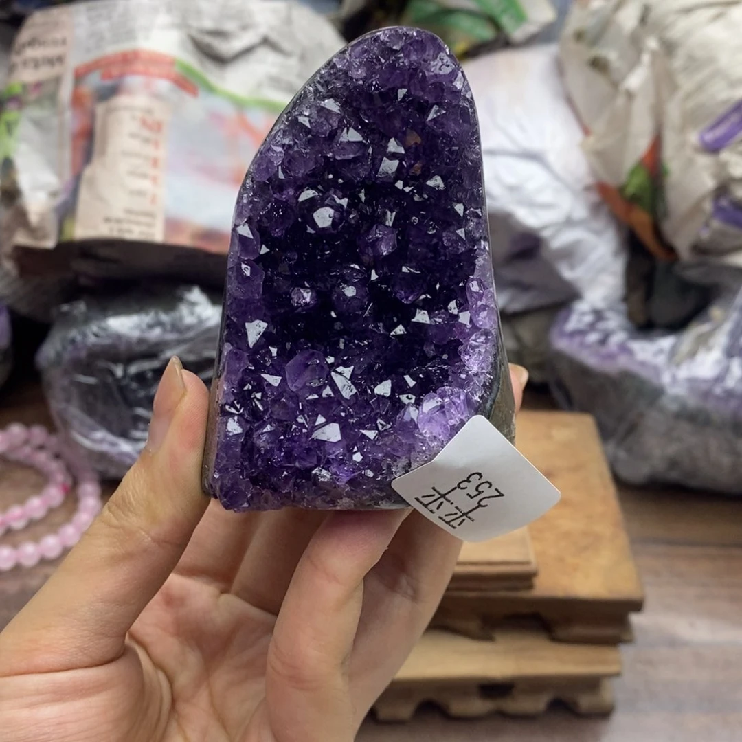 紫晶珠宝半成品未镶嵌