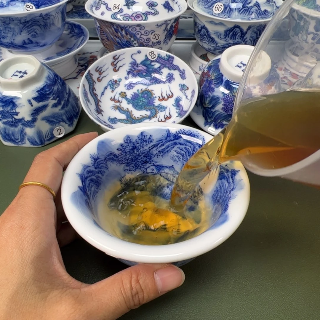 陶瓷景德镇纯手工纯手绘茶具木木62