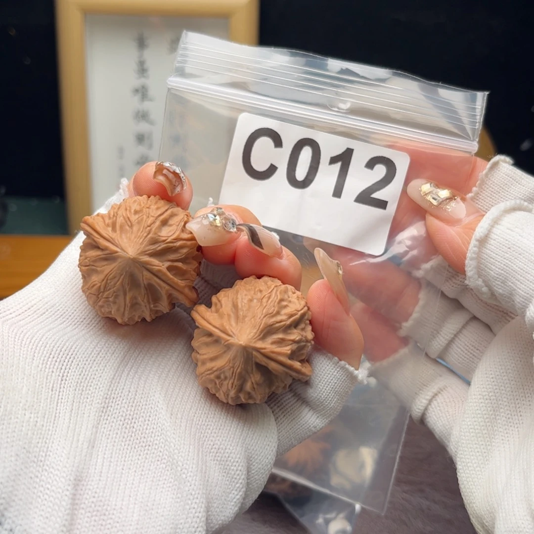 文玩核桃把件33寿桃c012