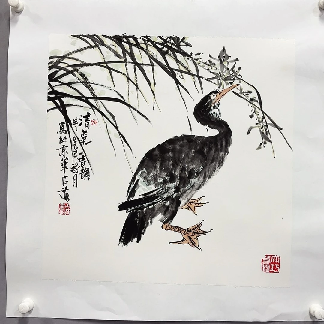 国画亲笔手绘放心去藏