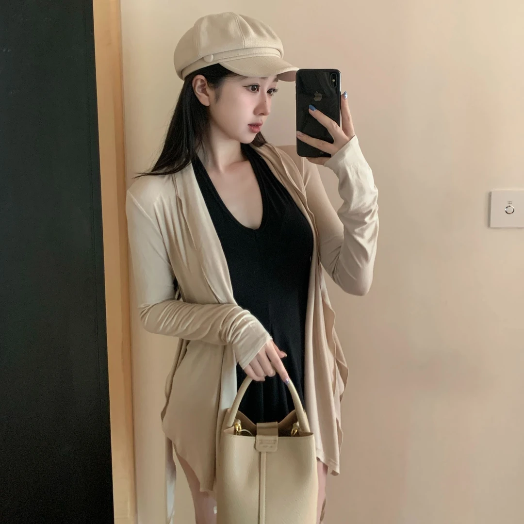 纯欲穿搭套装2025年新款两件套显瘦开衫外套背心性感辣妹休闲套装