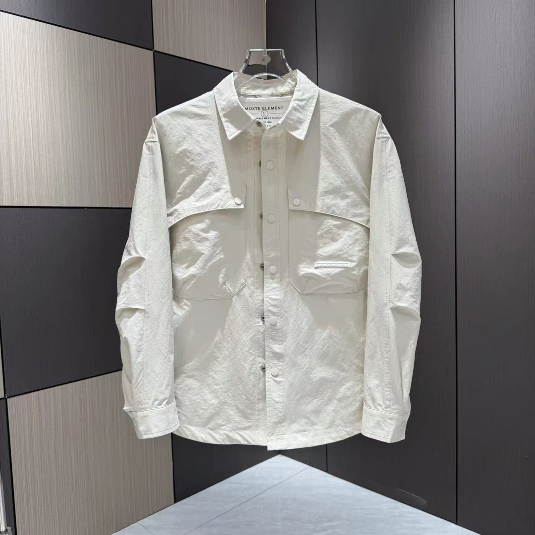 秋季男士新款干净简约翻领设计感时尚百搭夹克外套811