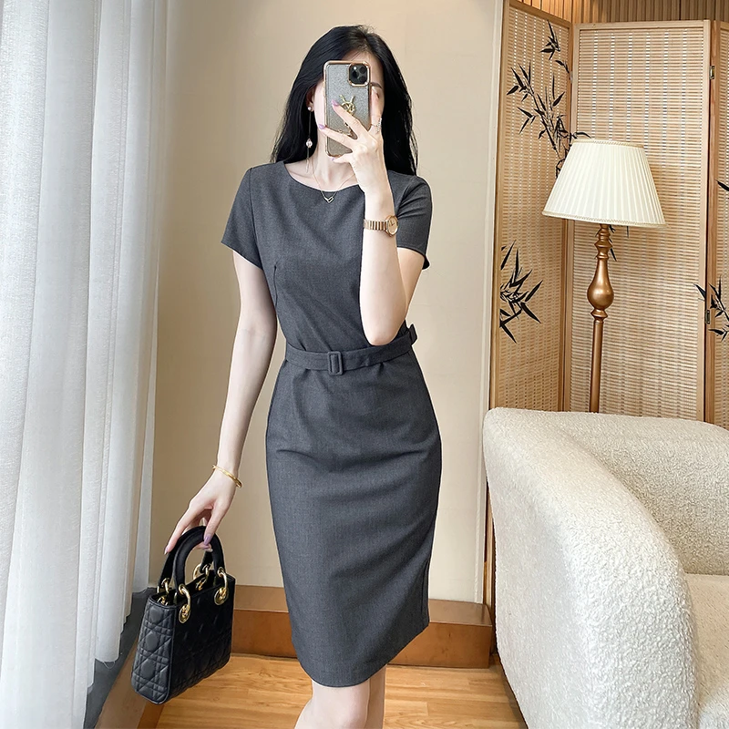 高贵气质连衣裙洋气女装裙子夏天连衣裙小众女装