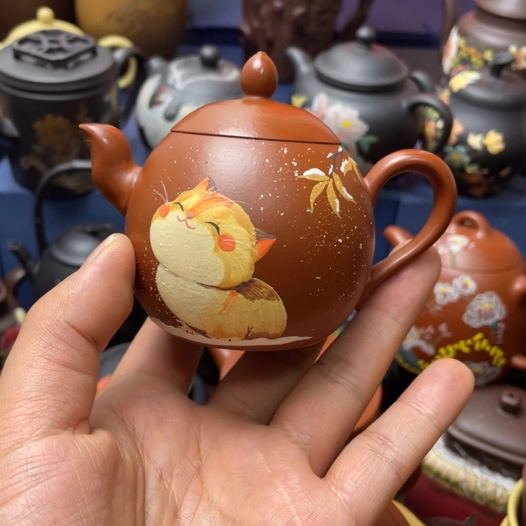 颍***丹紫砂茶杯紫砂茶壶140cc