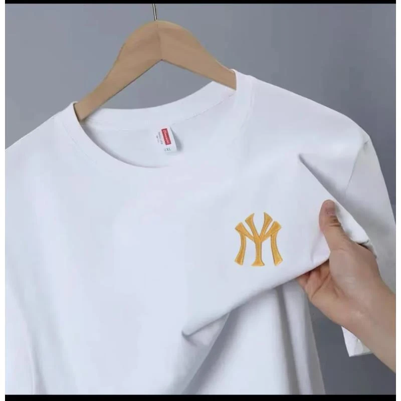 【MY万针刺绣】潮流休闲韩版高档打底百搭出行旅游短袖网红T恤本T19
